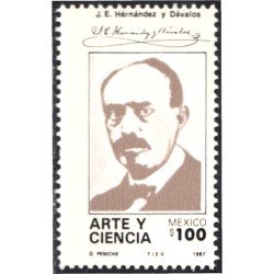 México 1200 1987 J. E. Hernández Dávalos Arte y Ciencia MNH México 1200 1987 J. E. Hernández Dávalos Arte y Ciencia MNH