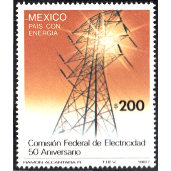 México 1199 1987 Comisión Federal de la Electricidad MNH México 1199 1987 Comisión Federal de la Electricidad MNH