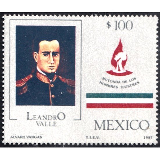 México 1193 1987 Leandro Valle MNH México 1193 1987 Leandro Valle MNH