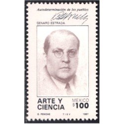 México 1189 1987 Genaro Estrada Arte y Ciencia MNH México 1189 1987 Genaro Estrada Arte y Ciencia MNH