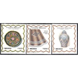 México 1186/88 1987 Artesanía mexicana MNH México 1186/88 1987 Artesanía mexicana MNH