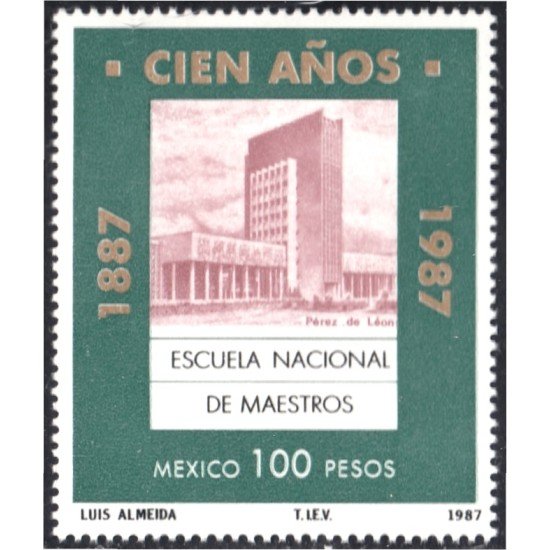 México 1179 1987 Escuela Nacional de MaestrosMNH México 1179 1987 Escuela Nacional de MaestrosMNH