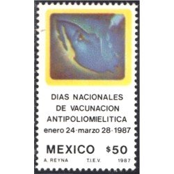 México 1177 1987 Días Nacionales de vacunación Antipoliomielitica MNH México 1177 1987 Días Nacionales de vacunación Antipoliomielitica MNH