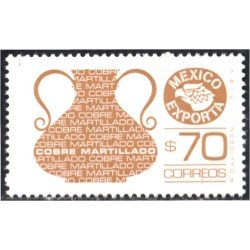 México 1176A 1986 México exporta cobre martillado MNH México 1176A 1986 México exporta cobre martillado MNH