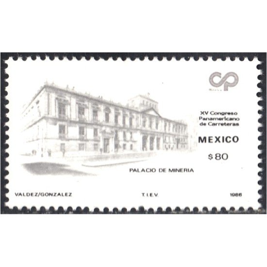 México 1170 1986 Palacio de Minería MNH México 1170 1986 Palacio de Minería MNH