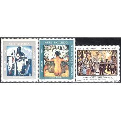 México 1163/65 1986 Pinturas de Diego Rivera MNH México 1163/65 1986 Pinturas de Diego Rivera MNH