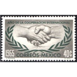 México 717 1965 Año de la cooperación Internacional MH-sin goma México 717 1965 Año de la cooperación Internacional MH-sin goma