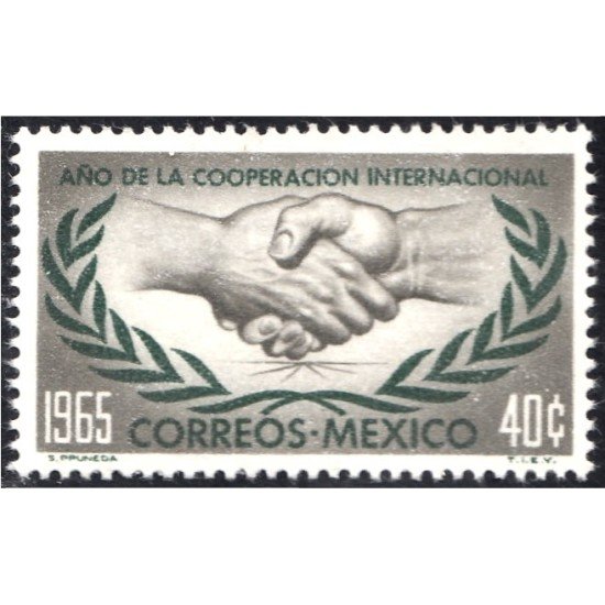 México 717 1965 Año de la cooperación Internacional MH-sin goma México 717 1965 Año de la cooperación Internacional MH-sin goma