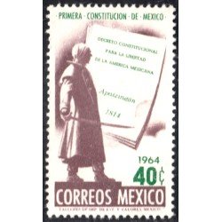 México 715 1965 Primera Constitución de México sin goma México 715 1965 Primera Constitución de México sin goma