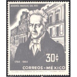 México 714 1965 Andrés Manuel del Río sin goma México 714 1965 Andrés Manuel del Río sin goma