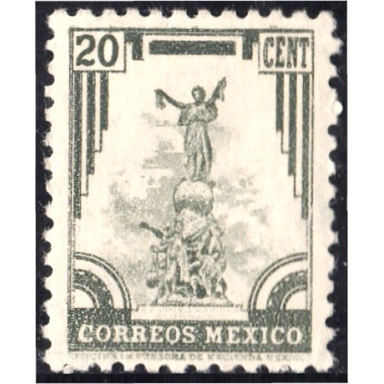 México 579 1944/50 Monumento de la Independencia sin goma México 579 1944/50 Monumento de la Independencia sin goma