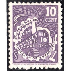 México 515 1935 Censo Dirección de Estadística sin goma México 515 1935 Censo Dirección de Estadística sin goma