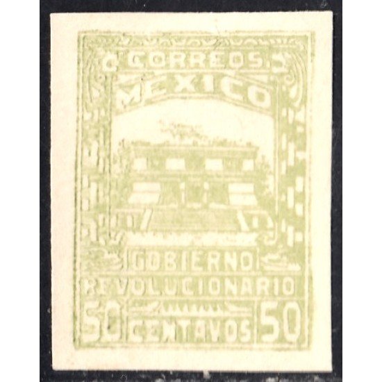 México 438A 1924/34 Antiguo templo azteca sin goma México 438A 1924/34 Antiguo templo azteca sin goma