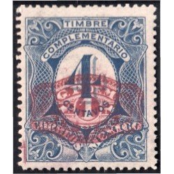 México 410 1917 Timbre de 1908/09 complementario sin goma México 410 1917 Timbre de 1908/09 complementario sin goma