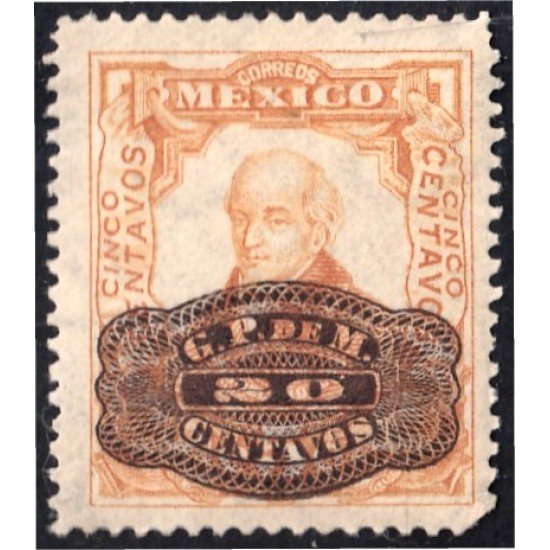 México 384 1916 Miguel Hidalgo sin goma