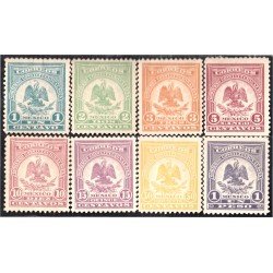 México 250/57 1914 Escudos Shields sin goma México 250/57 1914 Escudos Shields sin goma