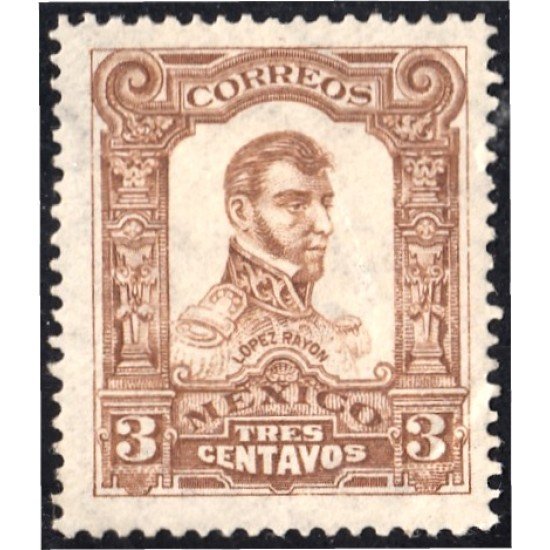 México 197 1910 López Rayon sin goma México 197 1910 López Rayon sin goma