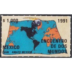 México 1402 1991 Encuentro de dos mundos MNH México 1402 1991 Encuentro de dos mundos MNH