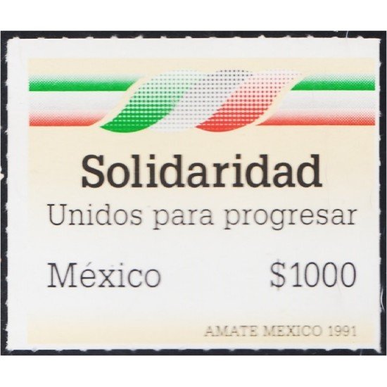 México 1397 1991 Solidaridad unidos para progresar MNH