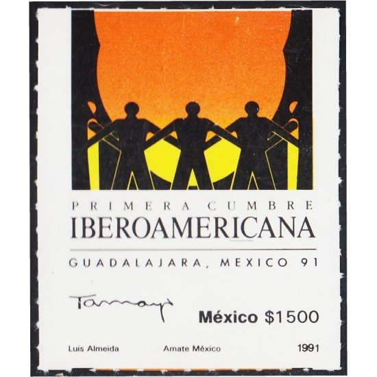 México 1371 1991 Primera Cumbre Iberoamericana MNH México 1371 1991 Primera Cumbre Iberoamericana MNH