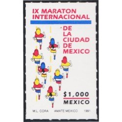 México 1368 1991 IX Maratón Internacional de la Ciudad de México MNH México 1368 1991 IX Maratón Internacional de la Ciudad de México MNH
