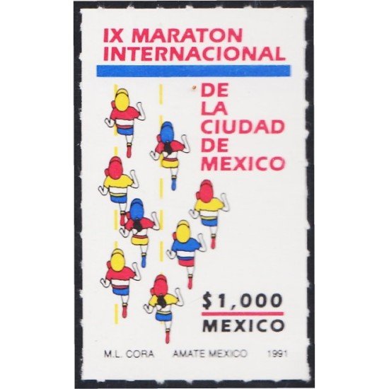 México 1368 1991 IX Maratón Internacional de la Ciudad de México MNH México 1368 1991 IX Maratón Internacional de la Ciudad de México MNH