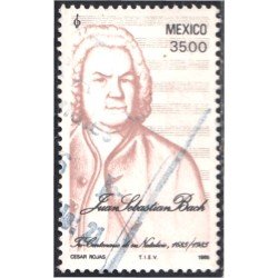 México 1095 1985 Músico Juan Sebastián Bach usados México 1095 1985 Músico Juan Sebastián Bach usados
