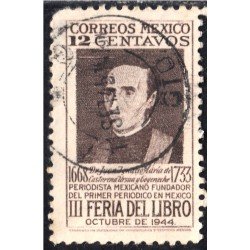 México 586 1944 Retrato Juan M. de Castorera usados México 586 1944 Retrato Juan M. de Castorera usados