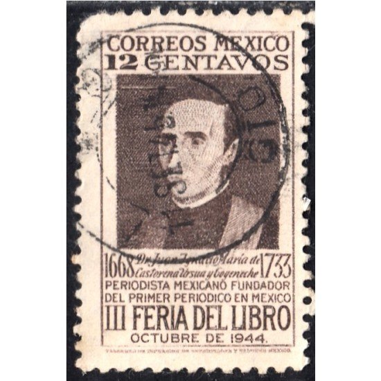 México 586 1944 Retrato Juan M. de Castorera usados