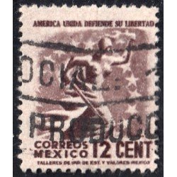 México 585a 1944-46 América unida defiende La Libertad usados México 585a 1944-46 América unida defiende La Libertad usados