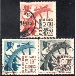 México 552/54 1940 Elección a la presidencia de Manuel Ávila Camacho usados México 552/54 1940 Elección a la presidencia de Manuel Ávila Camacho usados