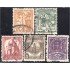 México 521/25 1937 Timbres de 1934/35 Cruz del Palenque usados