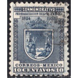 México 516A 1935 111 Aniversario de la entrada del Estado de Chiapas a la Confederación usados México 516A 1935 111 Aniversario de la entrada del Estado de Chiapas a la Confederación usados