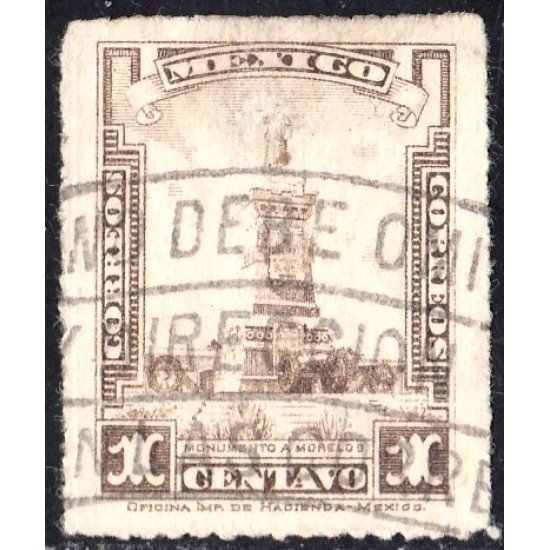 México 451A 1924/34 Monumento a Morelos usados México 451A 1924/34 Monumento a Morelos usados