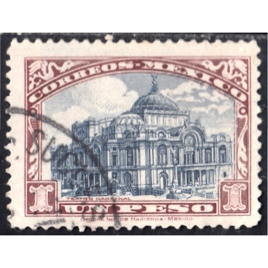 México 435 1923/24 Teatro Nacional usados