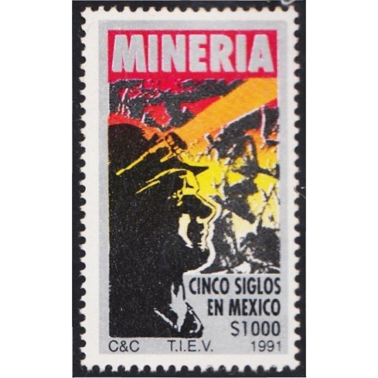 México 1363 1991 Minería V Siglos en México MNH