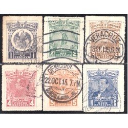 México 340/45 1915/16 Ignacio Zaragoza Francisco Madero Benito Juárez usados México 340/45 1915/16 Ignacio Zaragoza Francisco Madero Benito Juárez usados