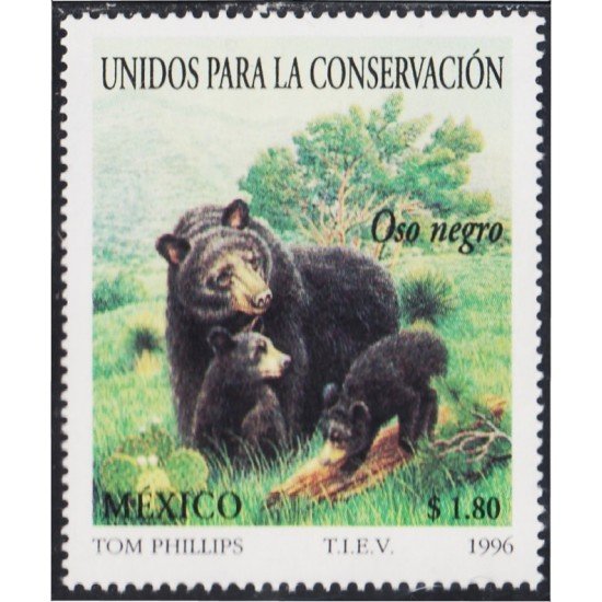 México 1719 1996 Animales Oso Negro MNH México 1719 1996 Animales Oso Negro MNH