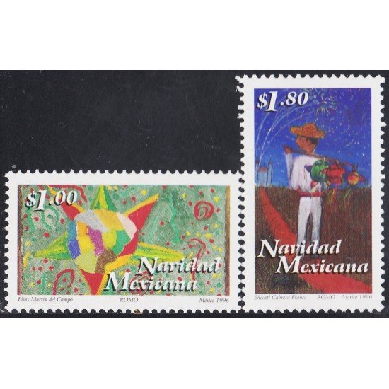México 1711/12 1996 Navidad Christmas MNH México 1711/12 1996 Navidad Christmas MNH