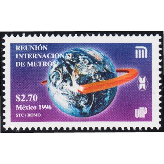 México 1710 1996 Reunión Internacional de Metros MNH México 1710 1996 Reunión Internacional de Metros MNH