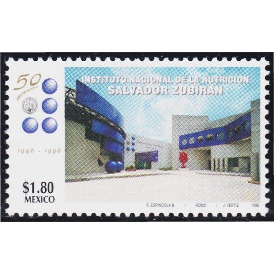 México 1701 1996 Instituto Nacional de Nutrición Salvador Zubiran MNH México 1701 1996 Instituto Nacional de Nutrición Salvador Zubiran MNH