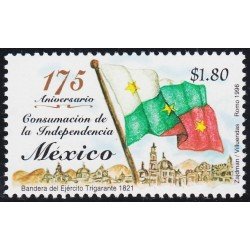 México 1699 1996 Bandera del Ejército Trigarante 1821 MNH México 1699 1996 Bandera del Ejército Trigarante 1821 MNH
