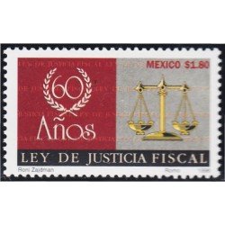 México 1669 1996 60 Años de la Justicia Fiscal MNH México 1669 1996 60 Años de la Justicia Fiscal MNH
