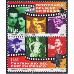 México 1667/68 1996 Centenario del Cine en México MNH México 1667/68 1996 Centenario del Cine en México MNH