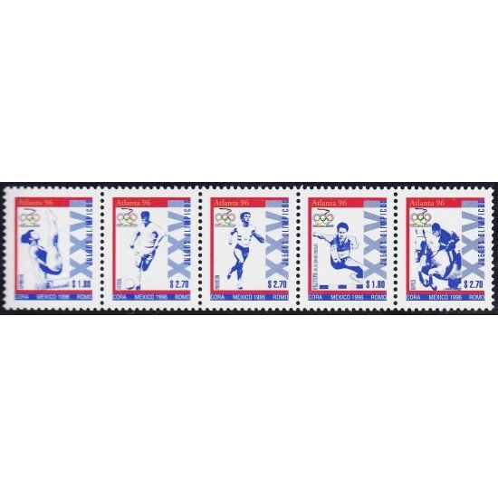 México 1662/66 1996 Juegos Olímpicos de Atlanta 96 MNH México 1662/66 1996 Juegos Olímpicos de Atlanta 96 MNH