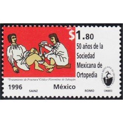 México 1654 1996 50 Años de la Sociedad Mexicana de Ortopedia MNH México 1654 1996 50 Años de la Sociedad Mexicana de Ortopedia MNH