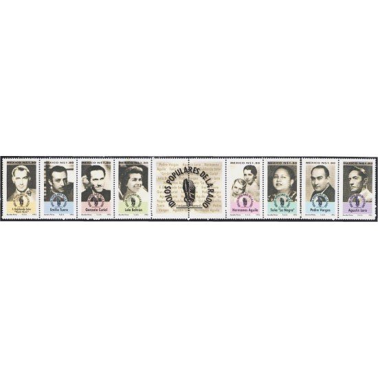 México 1639/46 1995 Ídolos populares de la radio MNH México 1639/46 1995 Ídolos populares de la radio MNH