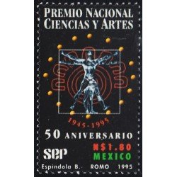 México 1638 1995 Premio Nacional de Ciencias y Artes MNH México 1638 1995 Premio Nacional de Ciencias y Artes MNH