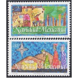 México 1632/33 1995 Navidad Chritsmas MNH México 1632/33 1995 Navidad Chritsmas MNH