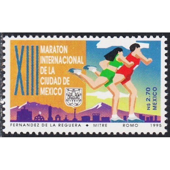 México 1608 1995 XIII Maratón de la Ciudad de México MNH México 1608 1995 XIII Maratón de la Ciudad de México MNH